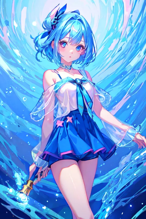 Wallpaper water, girl, anime, art, Vocaloid images for desktop, section  прочее - download