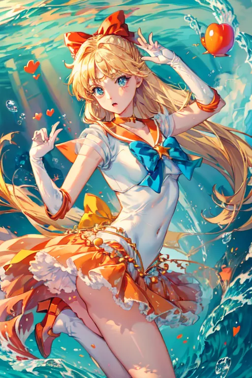 Premium AI Image  Sailor moon fan art from the anime