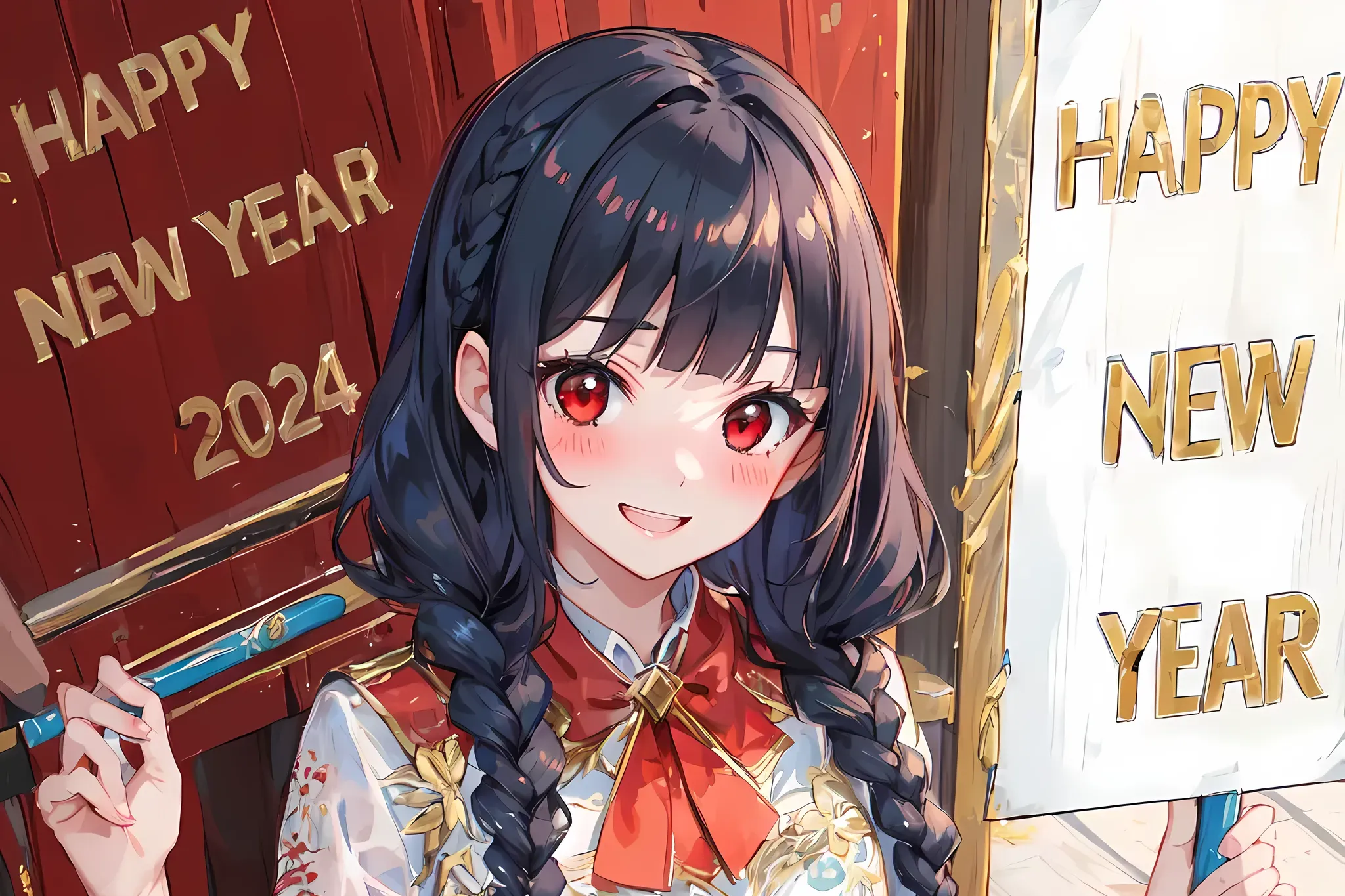 Happy new year KOTONE by @MSR | AI art in AnimeGenius