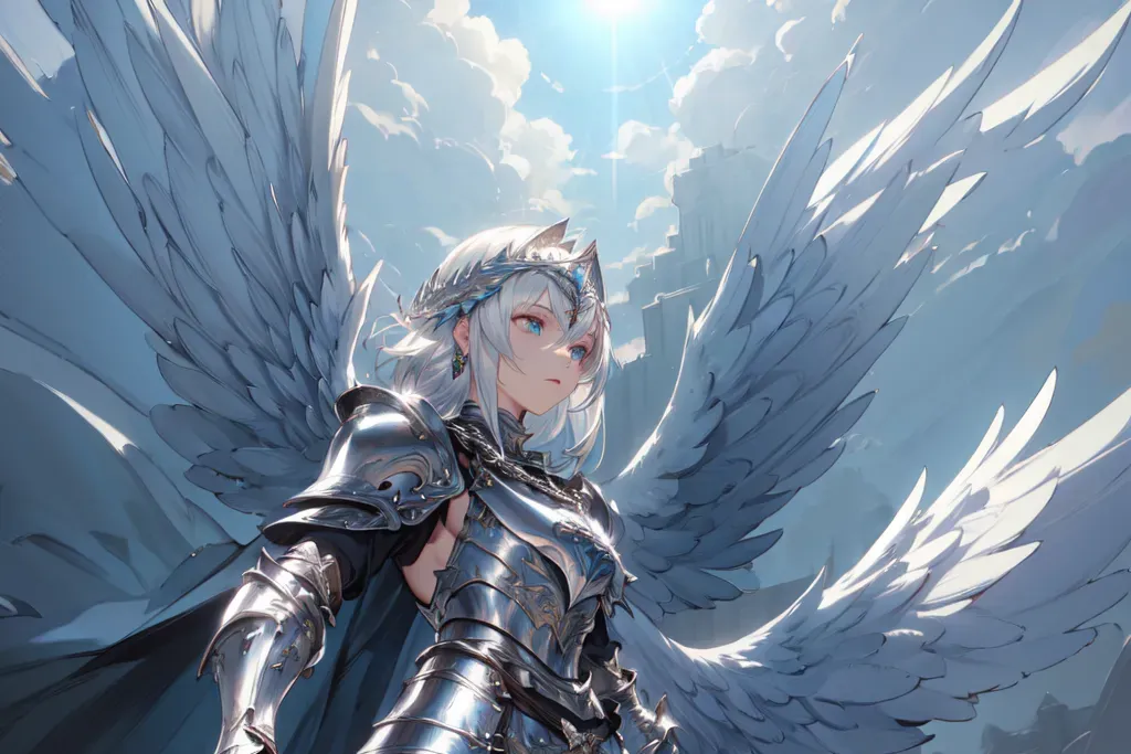 Guardian Angel | AI art by @sh4 in AnimeGenius