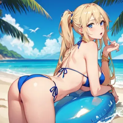 Bikini girl generated by AI