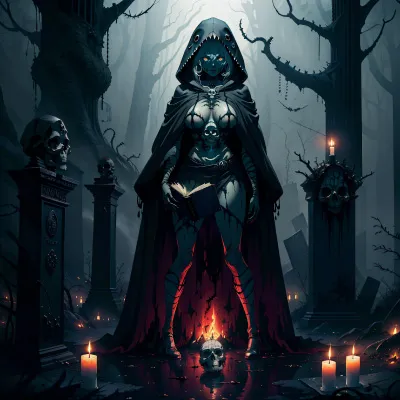 AI dark game art generated by AI