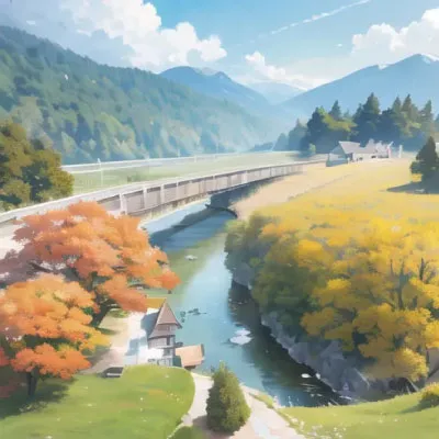 Springtime Landscape Scenery