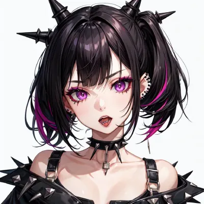 AI Punk Art about street girl