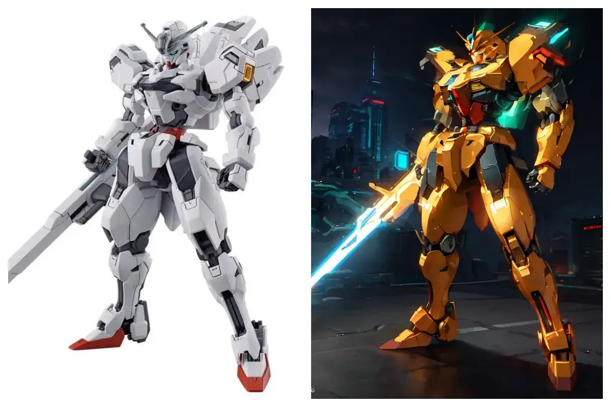 Turn Your Gundam Model into Real Gundam Art with AI