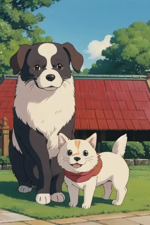 Ghibli style pet image