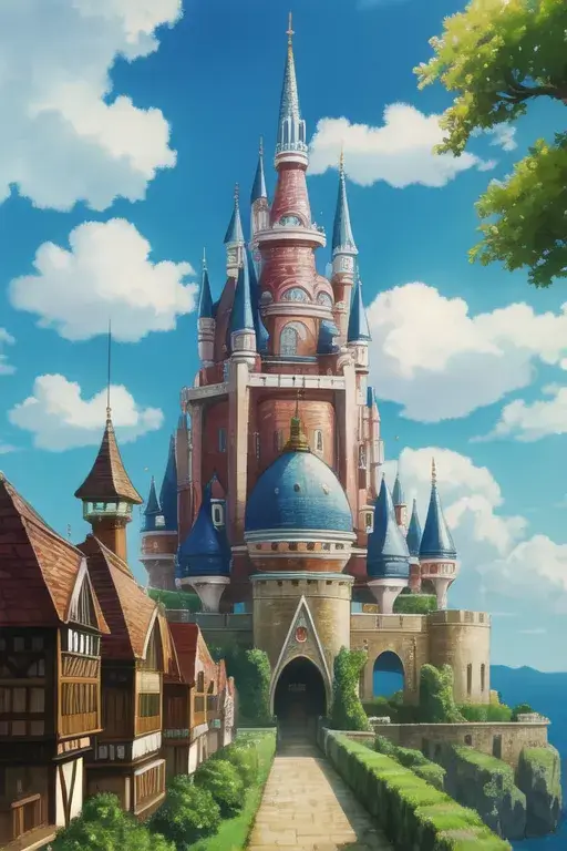 Ghibli style fantasy art