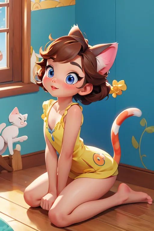 ディズニー・ピクサー風猫耳キャラ