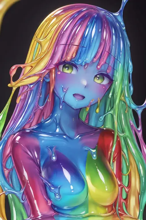 Rainbow Slime Girl