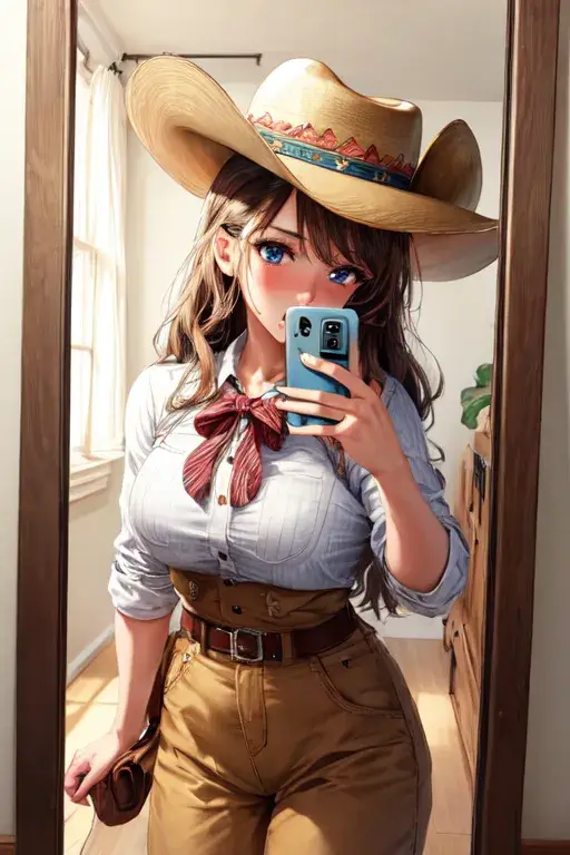 Customize Ai Cowgirl Art From Simple Text In Second