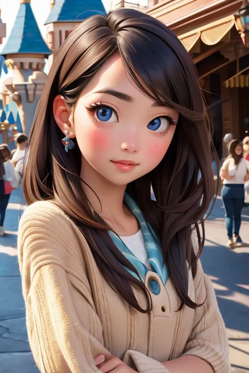 ディズニー・ピクサー風の小さな女の子